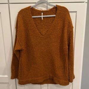 Free People oversized v neck sweater